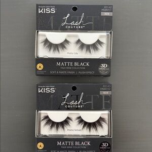 KISS Lash Couture Matte Black Faux Mink Collection 2 Sets